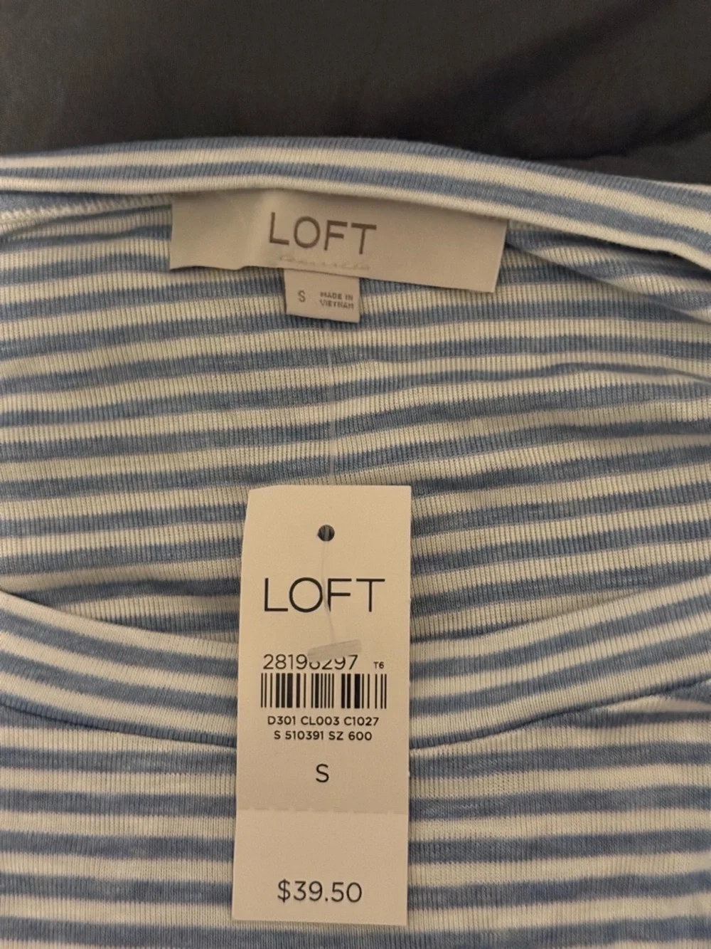 NWT-Women’s striped shirt by Loft Sz small - Picture 4 of 4